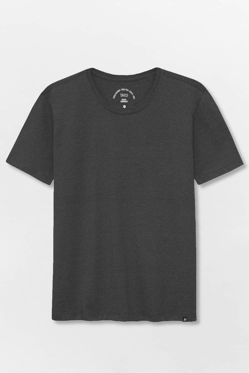 T-Shirt Básica Mescla Comfort Grafite