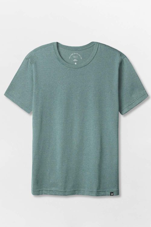 T-Shirt Básica Mescla Comfort Verde