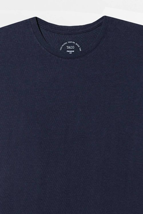T-Shirt Básica Premium Fit Sem Costura Lateral Chumbo