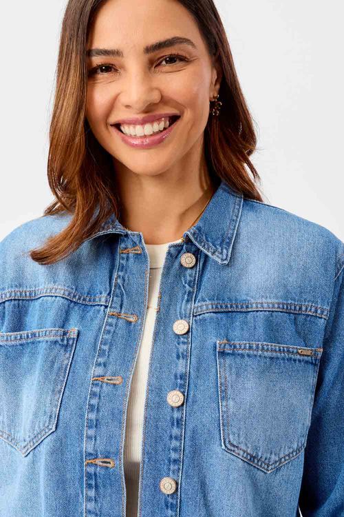 Jaqueta Jeans Azul Jeans