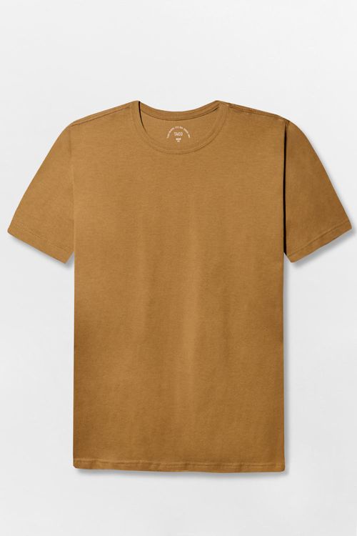T-Shirt Básica Fit Mostarda