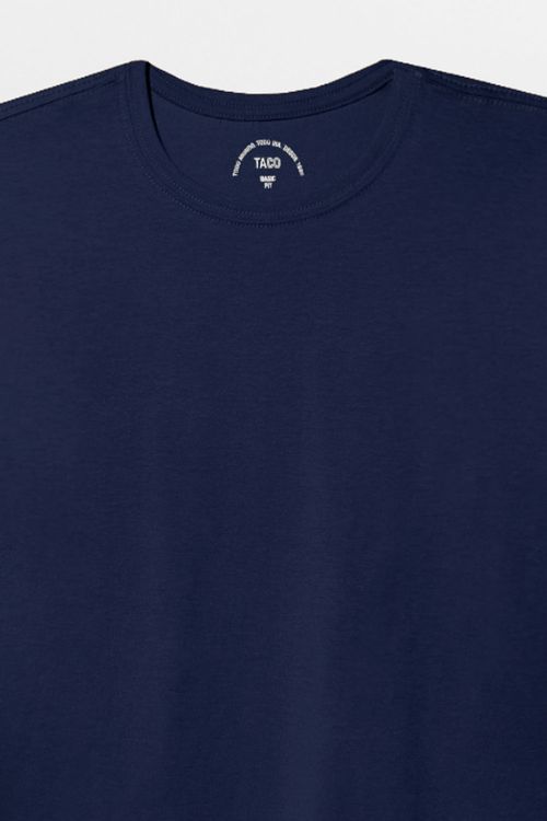 T-Shirt Básica Fit Azul Marinho