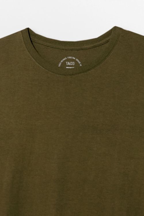 T-Shirt Manga Longa Premium Fit Sem Costura Verde Musgo