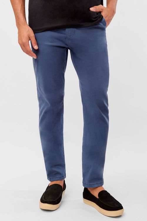 Calça Chino New Flex Azul