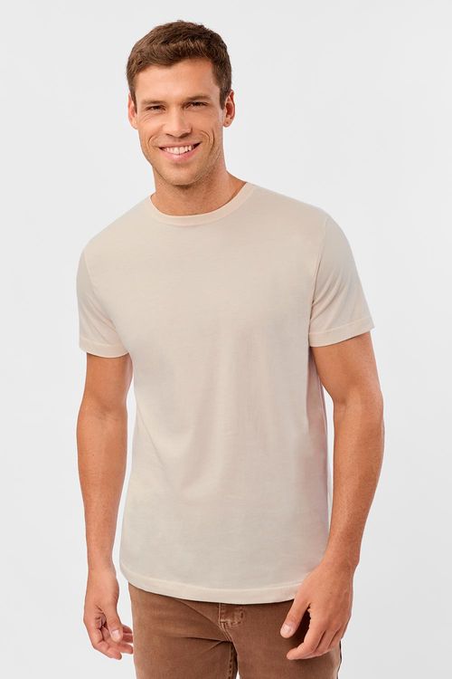 T-Shirt Básica Fit Off White