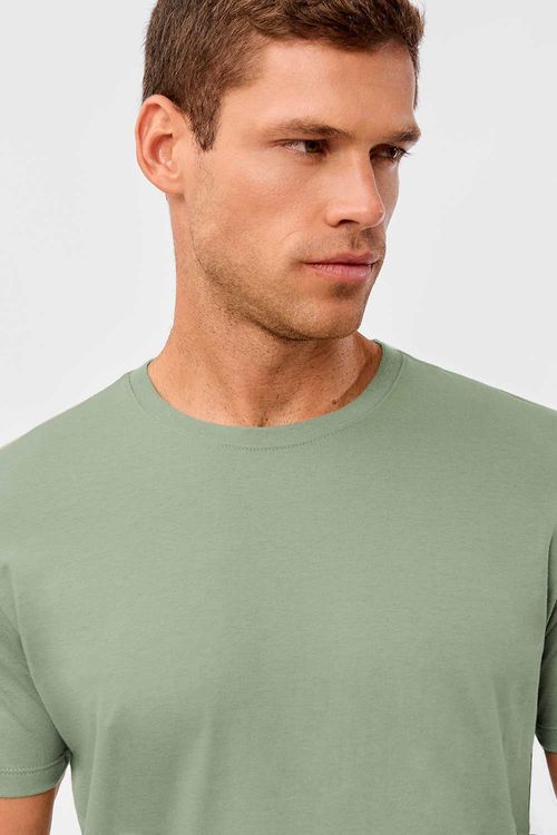 T-Shirt Básica Comfort Verde Militar