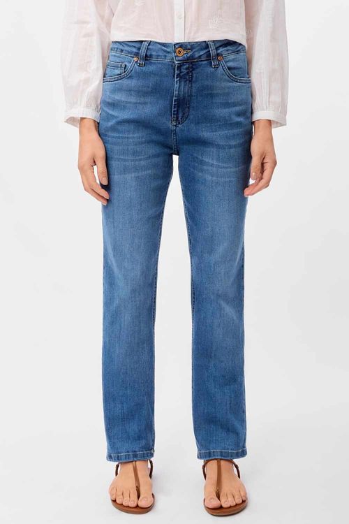 Calça Jeans Straight Destroyer