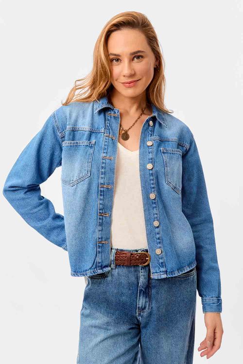 Jaqueta Jeans Azul Jeans