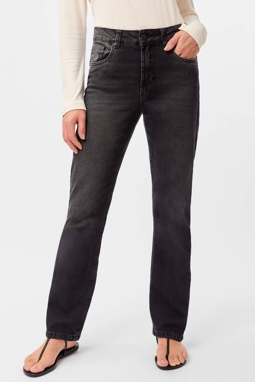 Calça Jeans Straight Black