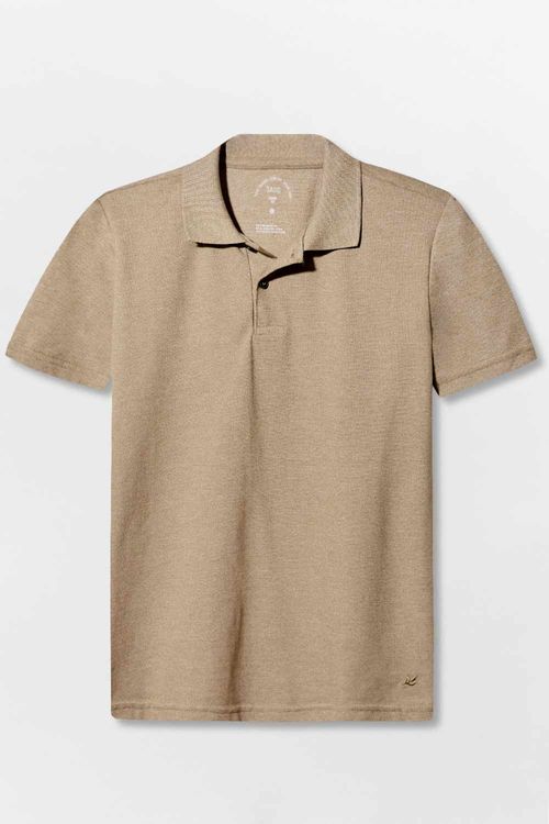 Polo Básica Fit Piquet Camel
