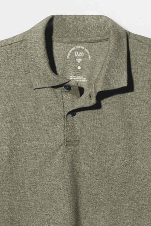 Polo Básica Fit Piquet Verde Musgo