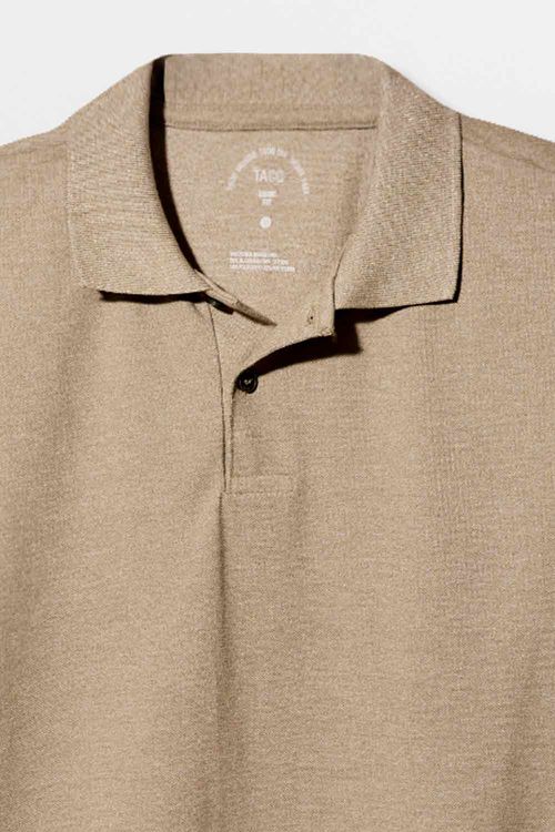 Polo Básica Fit Piquet Camel