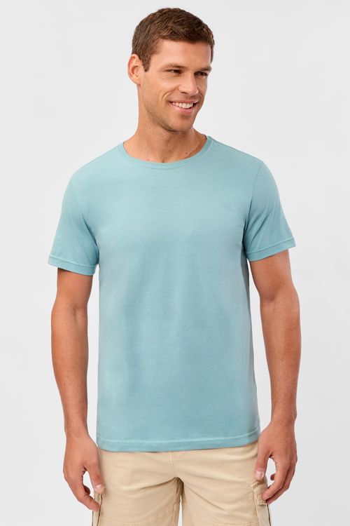 T-Shirt Básica Fit Azul Claro