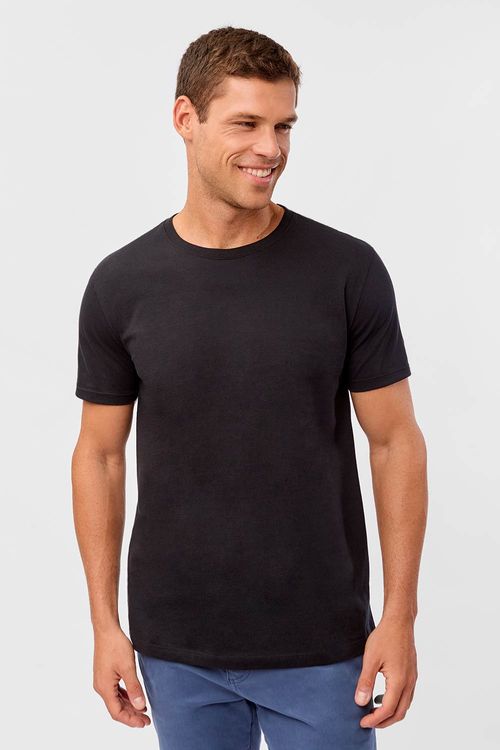 T-Shirt Básica Comfort Preta