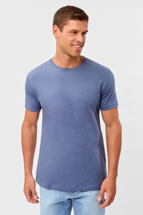 T-Shirt Básica Comfort Azul Jeans