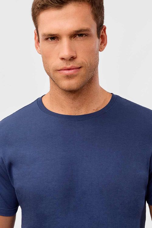 T-Shirt Básica Comfort Azul Marinho