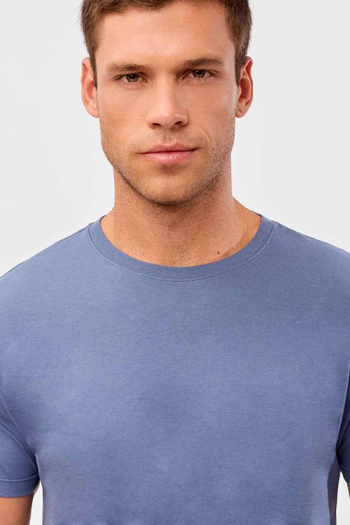 T-Shirt Básica Comfort Azul Jeans