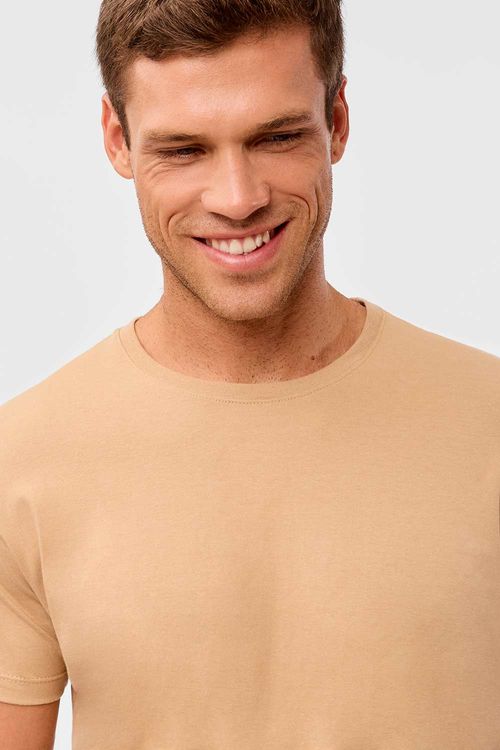 T-Shirt Básica Comfort Khaki