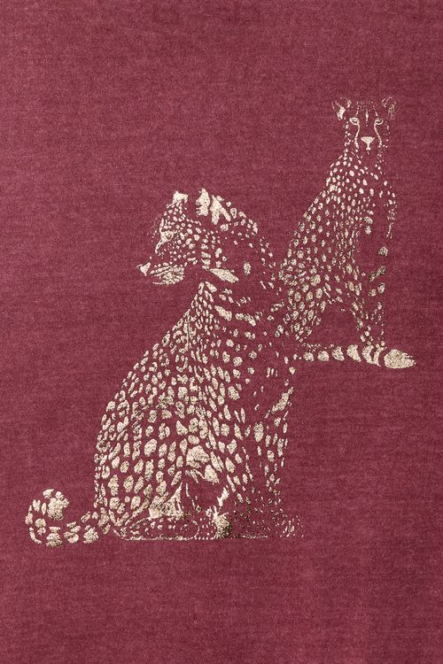 Blusa Estampada Duo Onça Violeta