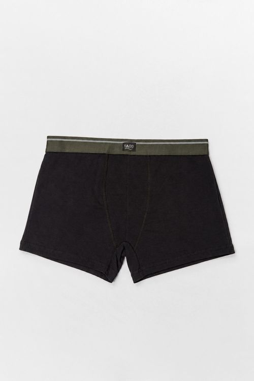 Kit De Cueca Boxer Elástico Listra Pto/Graf/Bco