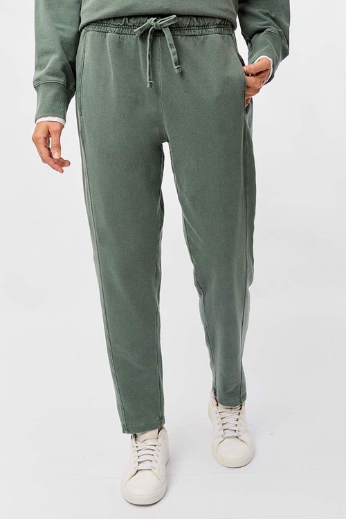 Calça Moletom Barrel Verde