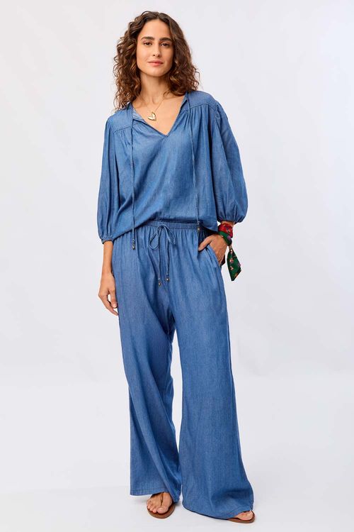 Calça Wide Leg Destroyer