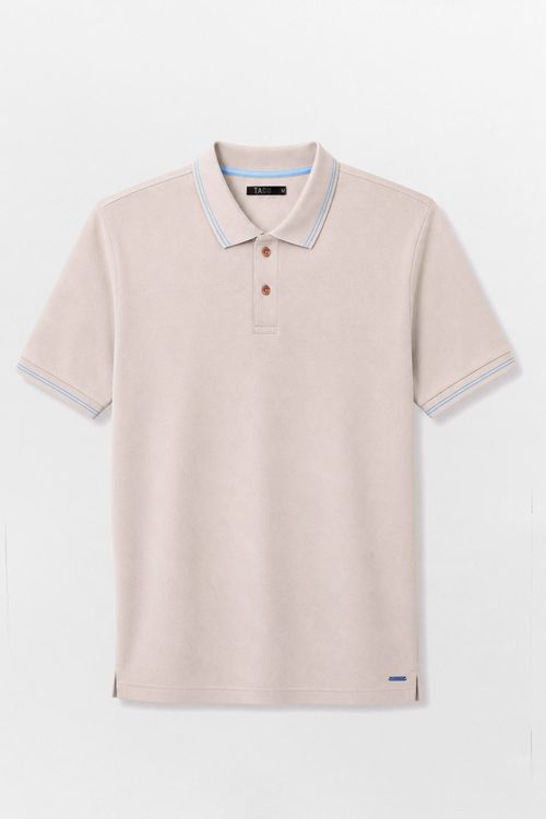 Polo Básica Comfort Piquet Cinza