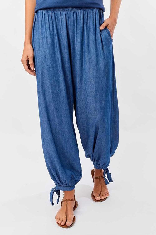 Calça Wide Leg Azul Jeans