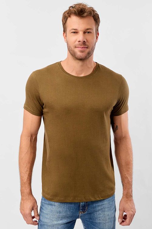 T-Shirt Básica Premium Fit Sem Costura Lateral Vd Msg