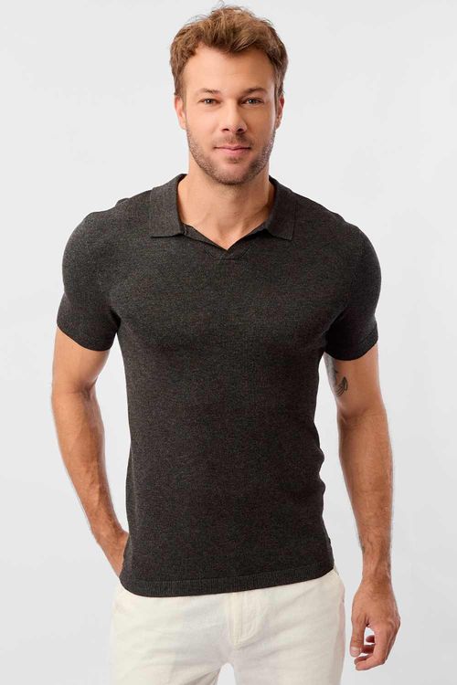 Polo Tricot Grafite