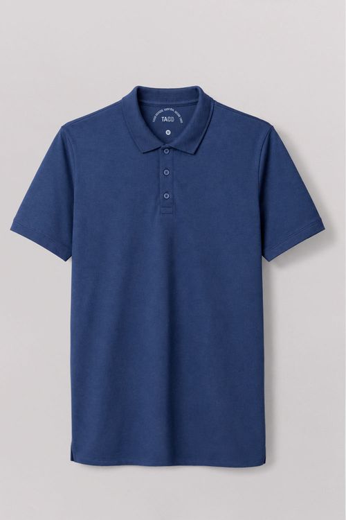 Polo Bsc Fit Msc C/ Etq Azul Jeans