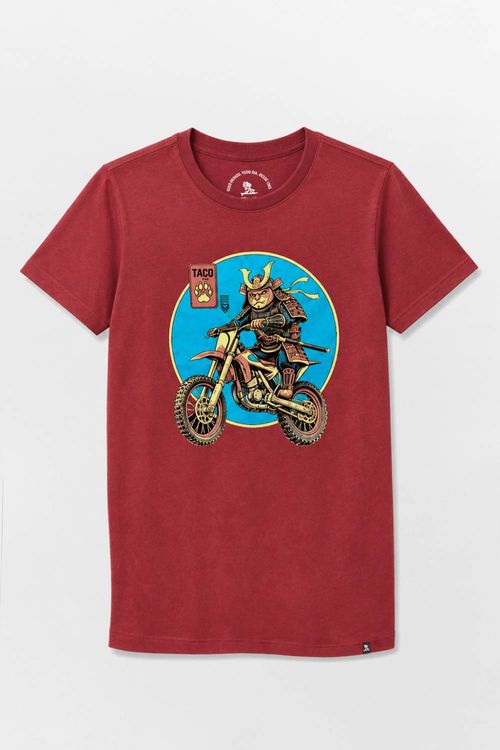 T-Shirt Infantil Estampada Trigre Vermelho Escuro