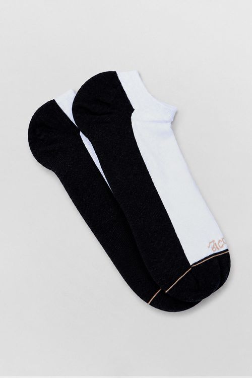 Meia Sapatilha Pto/Bco