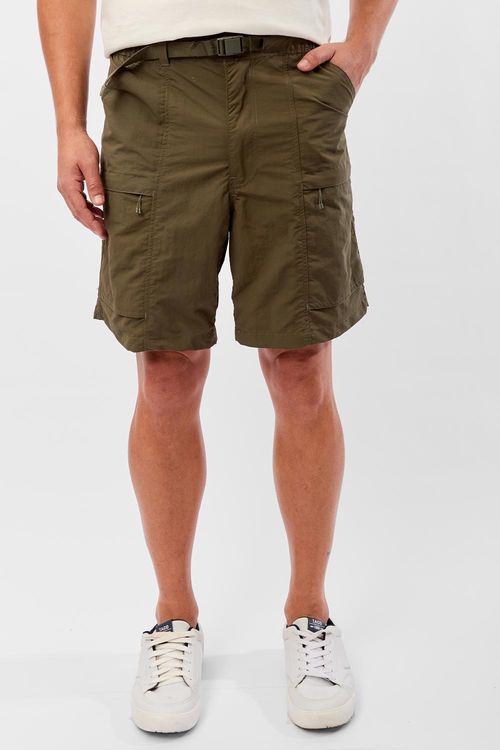 Bermuda Walkshort Cargo Tech Verde Militar