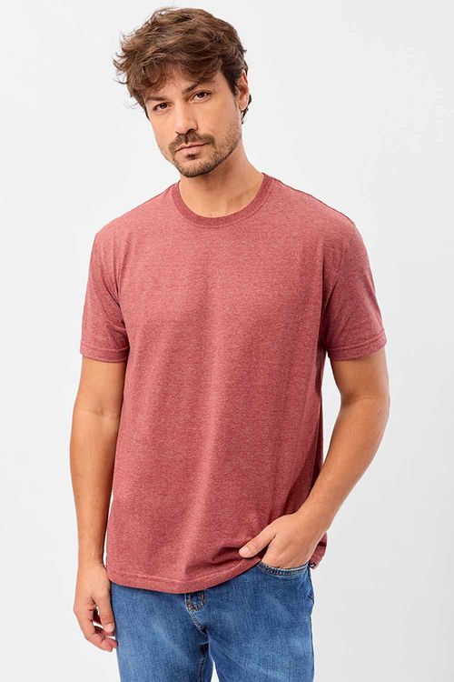 T-Shirt Básica Comfort Vermelho Escuro