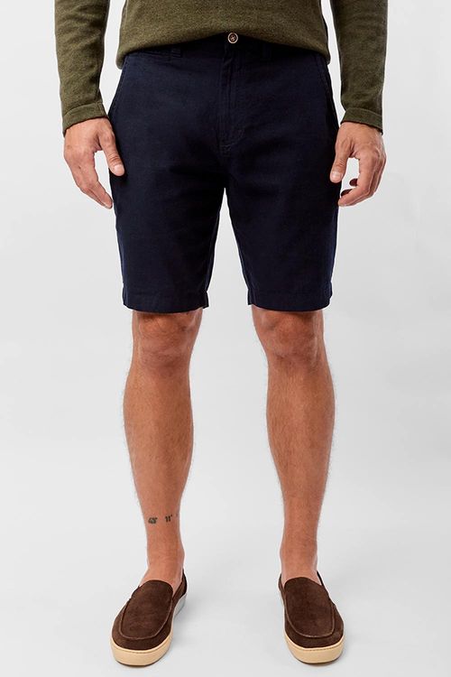 Bermuda Chino Especial Linho Azul Marinho