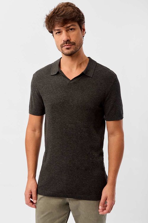 Polo Tricot Grafite