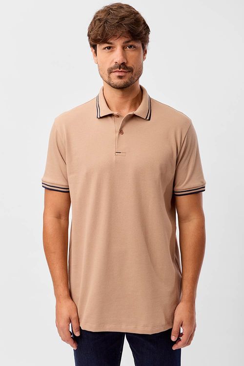 Polo Básica Comfort Piquet Khaki