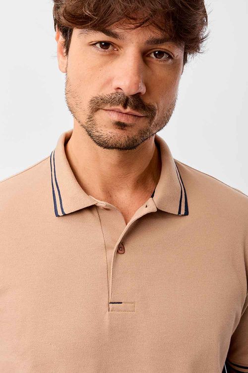 Polo Básica Comfort Piquet Khaki