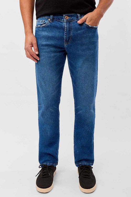 Calça Jeans Straight Destroyer