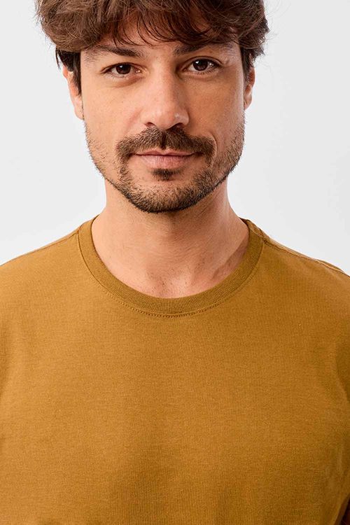 T-Shirt Básica Comfort Camel