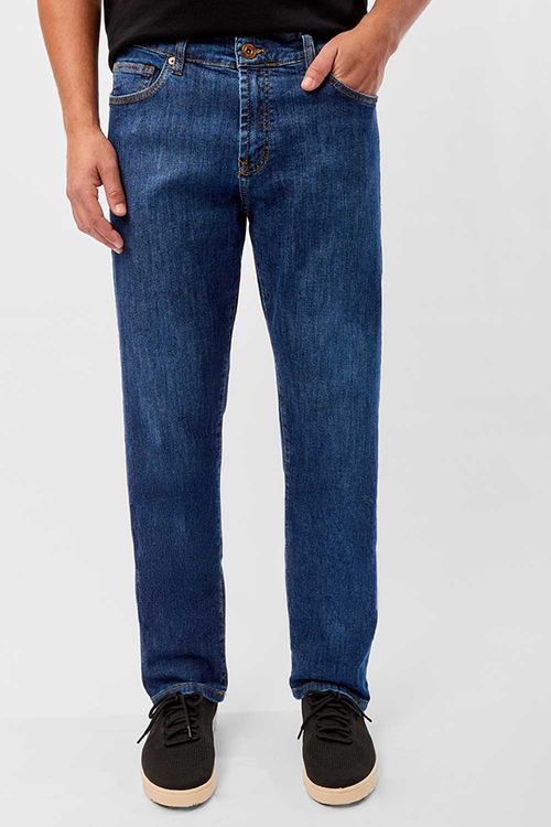 Calça Jeans Straight Super Stone