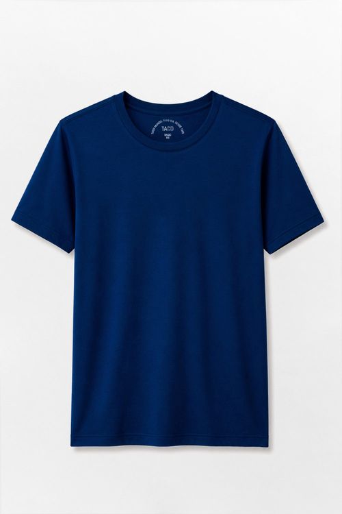 T-Shirt Básica Fit Azul Marinho