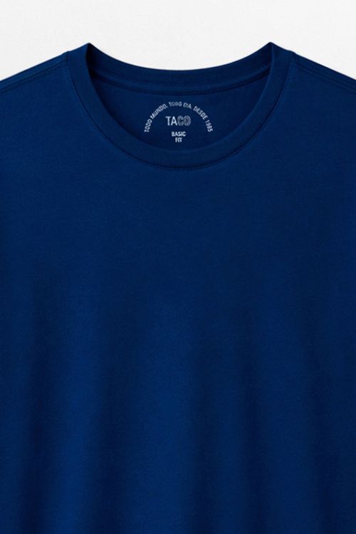 T-Shirt Básica Fit Azul Marinho