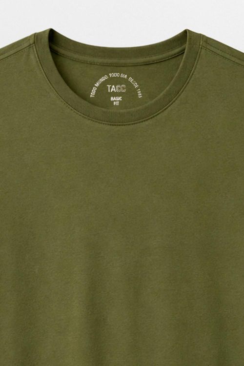 T-Shirt Básica Fit Verde Musgo