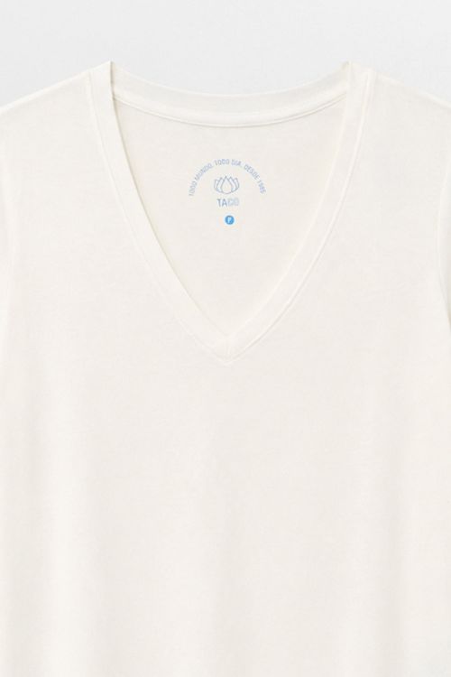 Blusa Básica Fio Penteado Off Wh