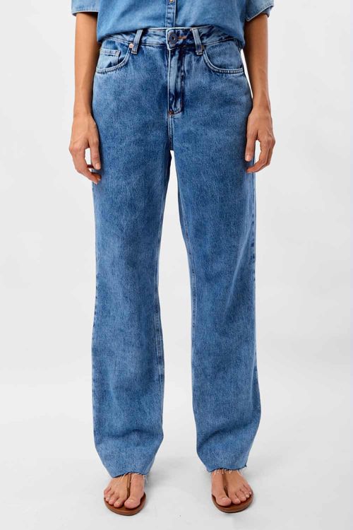 Calça Jeans Straight Destroyer
