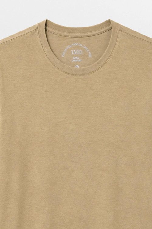 T-Shirt Básica Comfort Mescla Khaki