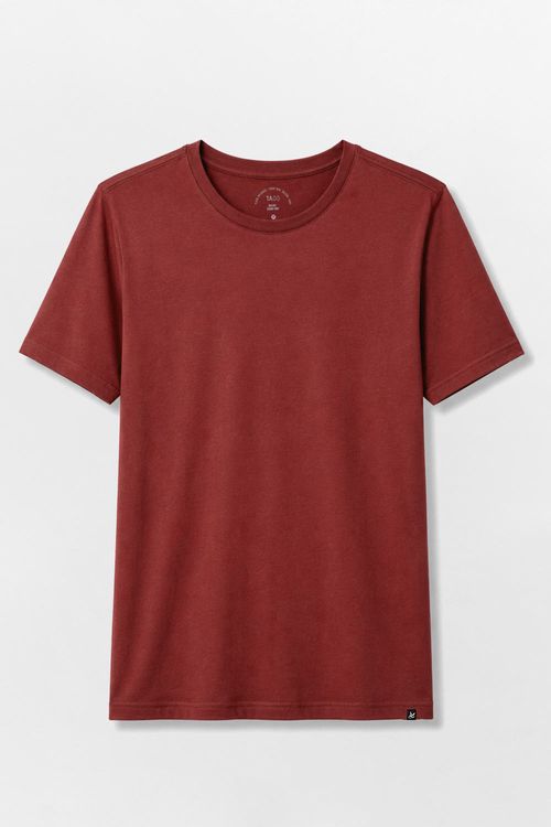 T-Shirt Básica Comfort Vermelho Escuro