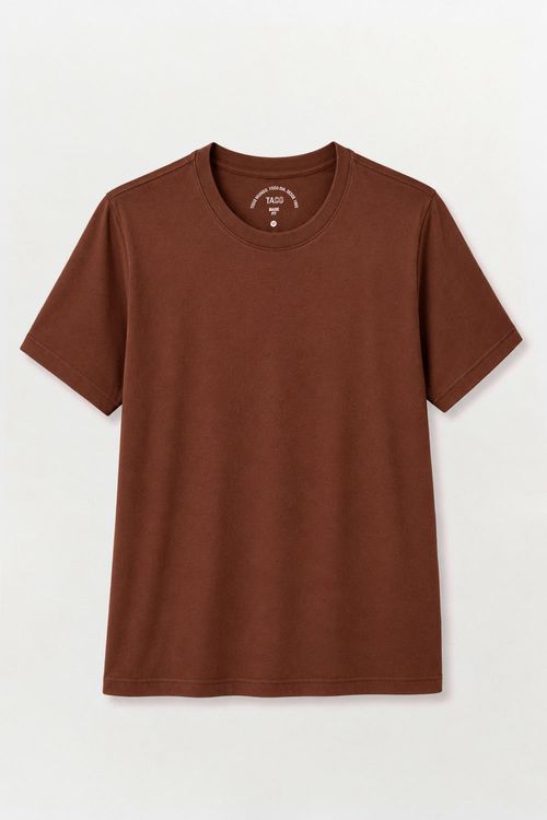 T-Shirt Básica Fit Marrom